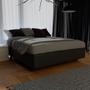 Imagem de Base Box para Cama Viúva 128x188cm Liz S05 Sintético Cinza - Mpozenato