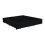 Imagem de Base Box Queen Bipartido AColchões Suede Preto 40x158x198