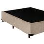 Imagem de Base Box Simples Casal Suede 40x138x188 Bege