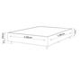 Imagem de Base Box Solteiro 25cm x 1,88m x 0,88cm Treviso Liso Creme