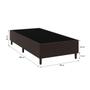 Imagem de Base Box Solteiro 88x188x38 Marrom Sue Umaflex