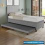 Imagem de Base Box Solteiro com Cama Auxiliar c/colchão conjugado Veludo - SkyBox