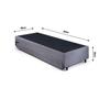 Imagem de Base Box Solteiro com Cama Auxiliar King 96x203x28 Cm Cinza