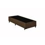 Imagem de Base Box Solteiro Crisle Suede Marrom 40x88x188