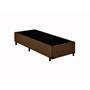 Imagem de Base Box Solteiro Premium Suede Marrom 40x78x188