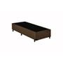 Imagem de Base Box Solteiro Premium Suede Marrom 40x88x188