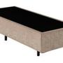 Imagem de Base Box Solteiro Suede Bege 78 X 188 X 40