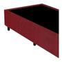 Imagem de Base Box Solteiro Suede Vermelho 78 X 188 X 40