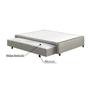 Imagem de Base Box Sommier Casal com Cama Auxiliar  36x138x188cm