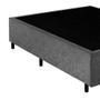 Imagem de Base Box Viúva Santo Box Suede Cinza 40x128x188
