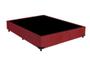 Imagem de Base Box Viúva Suede Vermelho 128 X 188 X 40