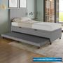 Imagem de Base Cama Baú Solteirão com Cama Auxiliar material sintético - SkyBox