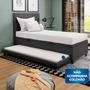 Imagem de Base Cama Baú Solteirão com Cama Auxiliar material sintético - SkyBox