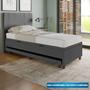 Imagem de Base Cama Baú Solteiro com Cama Auxiliar c/colchão conjugado material sintético - SkyBox