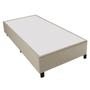 Imagem de Base Cama Box 96x203x38cm Bege Suede Veludo Prince