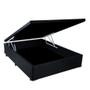 Imagem de Base Cama Box Baú Casal Sintético Preto Serra Negra 42x138x188