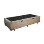 Imagem de Base Cama Box Baú Solteiro Suede Bege RC Sono Leve 42x88x188