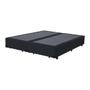 Imagem de Base Cama Box Bipartido Casal Suede Preto 40x138x188