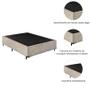 Imagem de Base Cama Box Casal 138x188cm Bege
