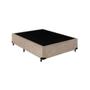 Imagem de Base Cama Box Casal Suede 138x188 Bege