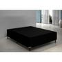 Imagem de Base Cama Box Casal Suede 138x188 Preto