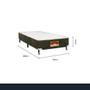 Imagem de Base Cama Box Castor Solteiro 88x188x27 Silver Star Tecnopedic