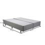 Imagem de Base Cama Box Herval King Meditare, 39x193x203 cm, Cinza