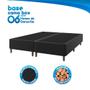 Imagem de Base Cama Box para Colchão Casal Queen 158x198cm Malala Preto Umaflex