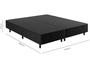 Imagem de Base Cama Box Queen Plumatex Bipartido 37x158x198cm Dallas