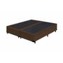 Imagem de Base Cama Box Queen Size Suede Marrom Bipartido 158X198X40