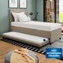 Imagem de Base Cama Box Solteirão com Cama Auxiliar Linho - SkyBox