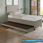 Imagem de Base Cama Box Solteirão com Cama Auxiliar Linho - SkyBox