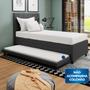 Imagem de Base Cama Box Solteirão com Cama Auxiliar Linho - SkyBox