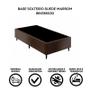 Imagem de Base Cama Box Solteiro 88x188x25 - Marrom Suede