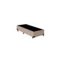 Imagem de Base Cama Box Solteiro 88x188x25- Suede Bege