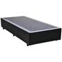 Imagem de Base Cama Box Solteiro 88x188x42 - Preta Suede