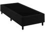 Imagem de Base Cama Box Solteiro 88x188x42 - Preta Suede