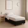 Imagem de Base Cama Box Solteiro 88x188x42 - Preta Suede