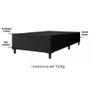 Imagem de Base Cama Box Solteiro 88x188x42 - Preta Suede