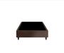 Imagem de Base Cama Box Solteiro Firme Suede Marrom - Fabrica De Tudo