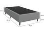Imagem de Base Cama Box Solteiro Umaflex 26x88x188cm Beta
