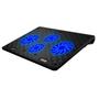 Imagem de Base Cooler para Notebook Até 7 Polegadas com 4 Cooler Ajuste de Altura Led Azul Hoopson