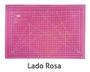 Imagem de Base Corte Rosa Verde Cortador 45mm + 2 Laminas Régua 15x30 Tesoura de Titânio Mini Prendedor Tecido