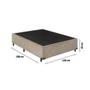 Imagem de Base de Cama Box Casal 138x188 Bege Suede