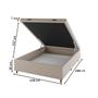 Imagem de Base de Cama Box Casal Sonata com Baú Rustico Palha - Vian