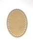 Imagem de Base De Crochê Oval Cesto Fio Malha 20 Cm Mdf 3 Mm