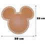 Imagem de Base de MDF Formato Mickey Mouse crochê/Fio de malha -