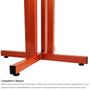 Imagem de Base de Mesa de Jantar Grécia para Tampos de Vidro Pedra Madeira até 100cm x 100cm - Cobre