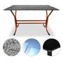 Imagem de Base De Mesa Retangular Siena Para Tampo Até 1,40m X 0,80m Cobre