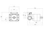Imagem de Base deca monocomando para chuveiro 3/4" e 1/2" - 4493.000